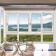 Soundproof Double Tempered Glass Window , Aluminium Laminated Glass Sliding Window