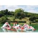 Giant Inflatable Water Playground Theme Park For Lake , Sea Or Resort