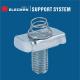 Hot Dipped Galvanized Steel Strut Short Spring Channel Nuts With Stud