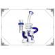 8 Inches Showerhead Perc Bongs Smoking Glass Recycler 5mm Thickness