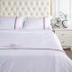 Adult Satin White Linens Hotel Bedding Sets With Line