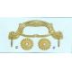 Golden Color Coffin Plastic Handles Casket Accessories With Modern Style