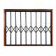 Aluminium Retractable Security Grilles For Windows Strong Profile Structure