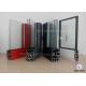 Powder Spray Coated Aluminum Door Profile Customized Sections Multicolor Options