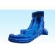 Customized 20FT Deep Blue Inflatable Commercial Water Slides With Separated Pool