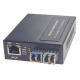 1x10/100BASE-T To 2x100BASE-X SFP Fiber Ethernet Switch Converter With PSU