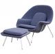 Mid-century Modern Design chairs Cashmere Upholstered Womb Hotel Lounge Chairs