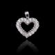 Original Design Silver Cubic Zirconia Pendant / Pure 925 Charm Silver Pendant Jewelry