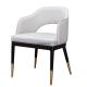 Modern Cheap Leisure Chairs Dining Chair With Upholstered Seat and Wooden Legs,Color Optional.