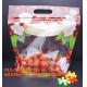 fresh fruit bag with vent hole for grape tomato cherry, fruit packaging anti-fog vegetable plastic bag, Customized Fruit