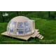 Panorama Dome Luxury Glamping Tent 6x8m Wooden Structure For Exhibition