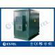 19'' Rack Outdoor Telecom Cabinet Green Color​ With 500W Air Conditioner and Fan