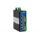 5-port Managed Industrial Ethernet Switch with 2 3IN1 RS-232/485/422 Ports