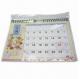 Desktop Calendar with Full Color Printing, Made of Glossy Art Paper, Measures 25.7 x 18.5cm