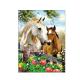 Running Black Horses Image 3D Lenticular Pictures For Advertisement