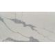 Calacatta Marble Look Quartz Stone Slab For Kitchen Top Decoration