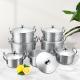 7 PCS Cookingware Set Cooking Pot Kitchen Ware  Aluminum Cookware Set