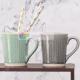 ceramic 320ml mug crackle glaze household cup drinking cup coffee cup embossed mug