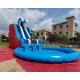 Multi Color Outdoor Inflatable Water Slides Bounce House With Pool