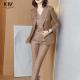 Professional Women's Work Wear 3 Pieces Set Vest Pant Suit with Blazer and Trousers