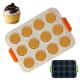FDA Approved Colorful 12 Cavity Silicone Muffin Pan