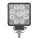 Offroad 9W Pure White Square LED Work Flood Lights 12V Waterproof