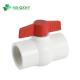 Threaded Full Size PVC Ball Valve for Water Supply Fixed Structure BS Standard Threaded