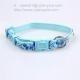 Stylish double layered ribbon puppy collar, polyester dog collars