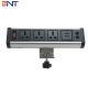 Fix on desk edge conference table power outlet with customized module