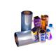 30-150um Shrink Wrap Roll , Polyolefin Heat Shrink Film For Bottle Label / Packaging