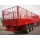 40 Tons Side Wall Livestock Semi Trailers Three Axle High Strenth Steel Material