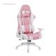 Video Game High Back Gaming Chair White And Blue 350lbs Large Load Capacity