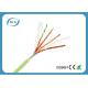 24AWG PVC Jacket Ethernet Cat 6a Cable / 4 Pairs Cat6a Shielded Plenum Cable