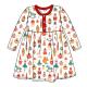 girls  printing dress baby christmas red frock A-line dress christmas sets
