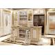 Clear Lacquer Solid Wood Kitchen Cabinets Simple Design Kitchen Furniture