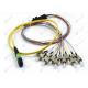 MPO-FC Ribbon Single Mode Fiber Patch Cord 12 Cores Return Loss ≥ 60dB