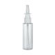 Transparent Nozzle Sprayer PET Plastic Bottle 60ml Capacity for Personal Care Products