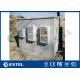 Air Conditioner Cooling System Outdoor Telecom Cabinet Including Battery Layers / Rack Rails