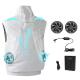 Indoor Fan Cooling Vest 5V USB Air Conditioned Clothes Quick Dry