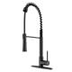 304 Stainless Steel Pull Out Faucet for Kitchen Modern Design Style Deck Mounted
