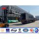 10m 14m 15m Direct Buried Galvanized Metal Utility Poles For Power Transmission