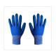 Blue Kids Outdoor Gardening Use Polyester Liner With Latex Dipping Work Gloves