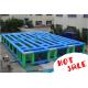 Giant Race Maze Sport Center Inflatable Competition Equipment Green / Blue