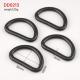 38mm Heavy Duty Thick D Ring Non Welded Black Dog Collar Ring for Buckle Strap Bags Belt