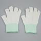 Lint Free Seamless Knit Half Finger Cleanroom Glove Liners Thin And Comfortable