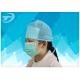 Blue Disposable Surgical Caps PP SMS For Doctor With Ties At Back 61*14cm