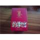 Pink Rectangle Wine Handcrafted Gift Boxes with Customized Logo , Cosmetic Oil Packaging box