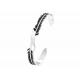 Fashion feather titanium steel bracelet female C-shaped open stainless steel jewelry cross-border gift wholesale