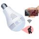 Smart 1.3MP Light Bulb Panoramic Camera , Wireless Fisheye Surveillance Camera