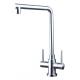 stainless steel material Luxury Satin Finished Modern kitchen Sink Deck Mount Countertop kitchen sin Faucet